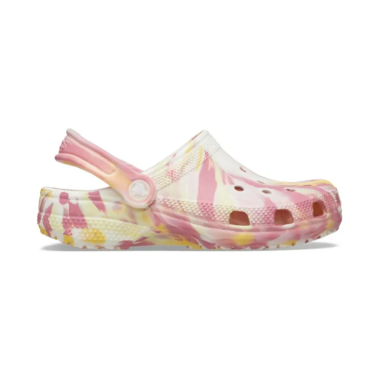 Crocs Classic Glow-in-The-Dark Marbled Clog Daylily Multi (210718-78S)