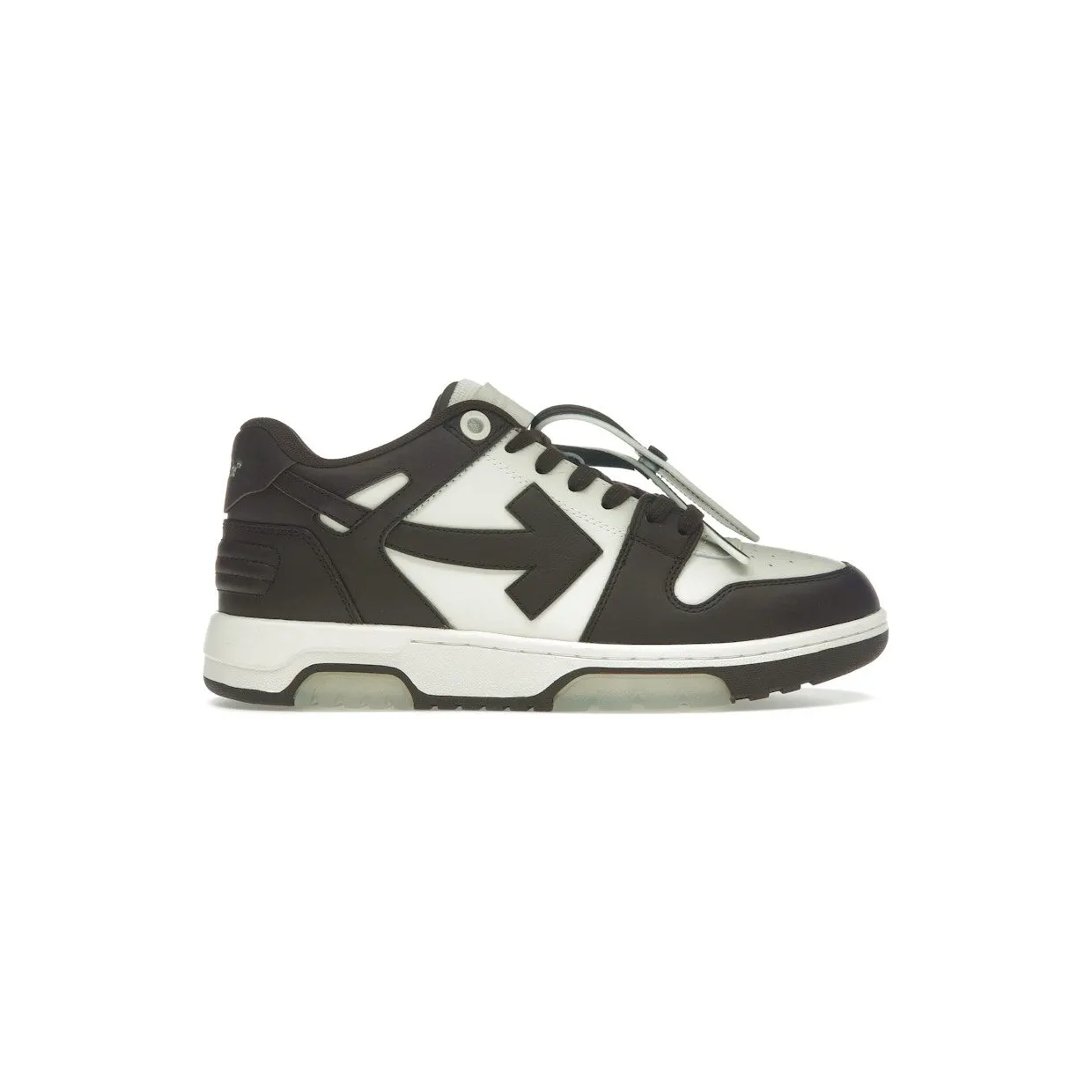 OFF-WHITE Out Of Office “OOO” Low Tops Chocolate Cream (OMIA189S25LEA0026G0A)