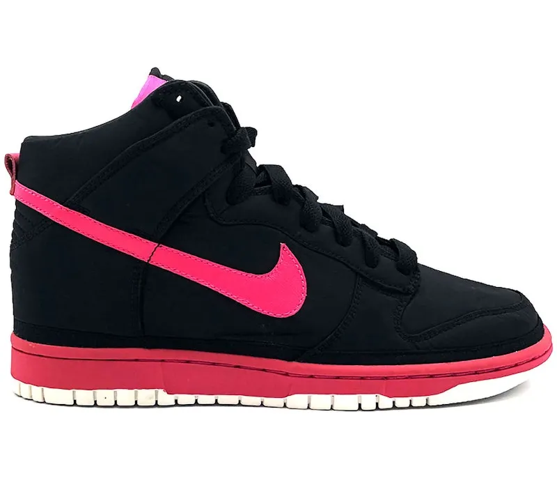 Nike Dunk High Nylon Premium Black Vivid Pink (354713-061)