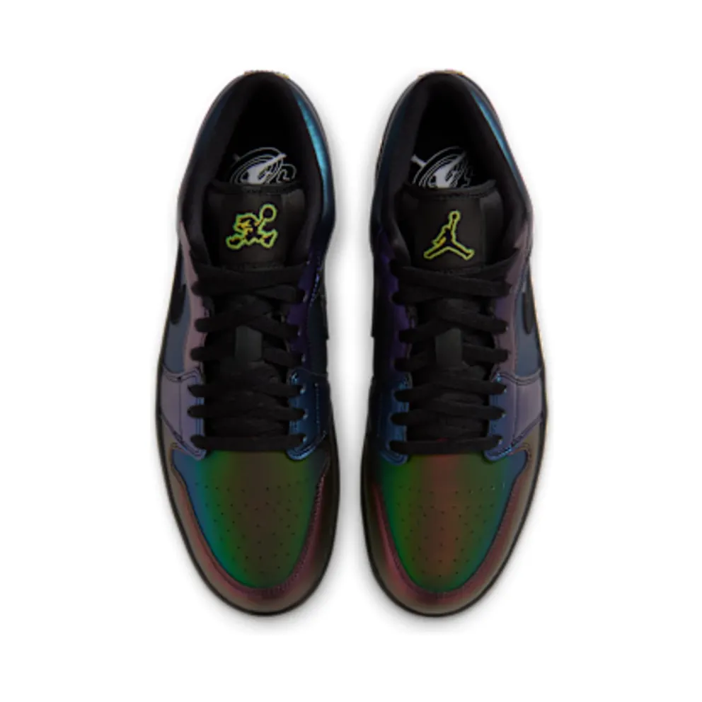Air Jordan 1 Low – Space Jam – “Black / Action Green / Yellow Zest / Metallic Silver” (IX6375-001)