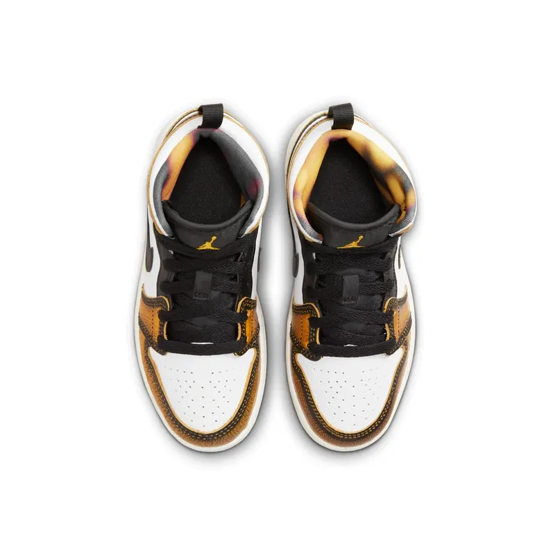 Jordan 1 Mid SE Orange Wear Away (DQ8419-071)