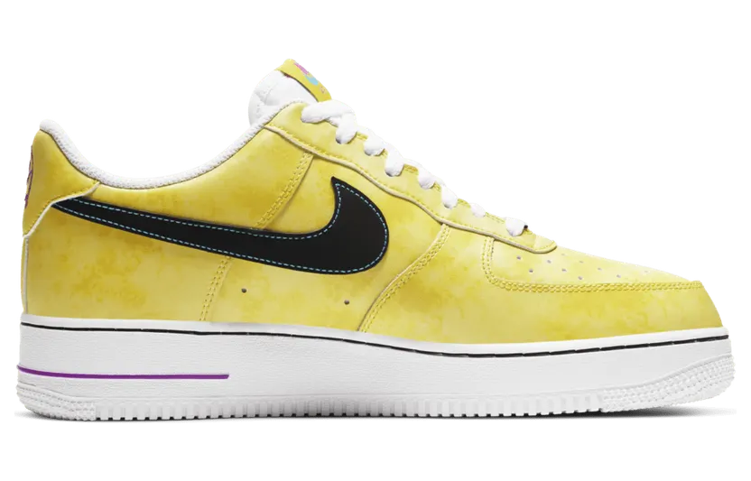 Nike Air Force 1 ’07 LV8 ‘Peace, Love, and Basketball’ Speed Yellow/Laser Blue/White/Black (DC1416-700)