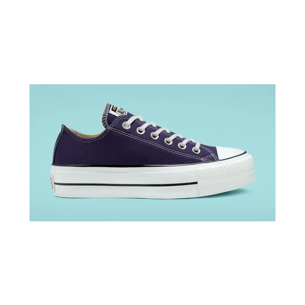 Converse Seasonal Color Platform Chuck Taylor All Star Low Top für Damen Black Black (567682C)