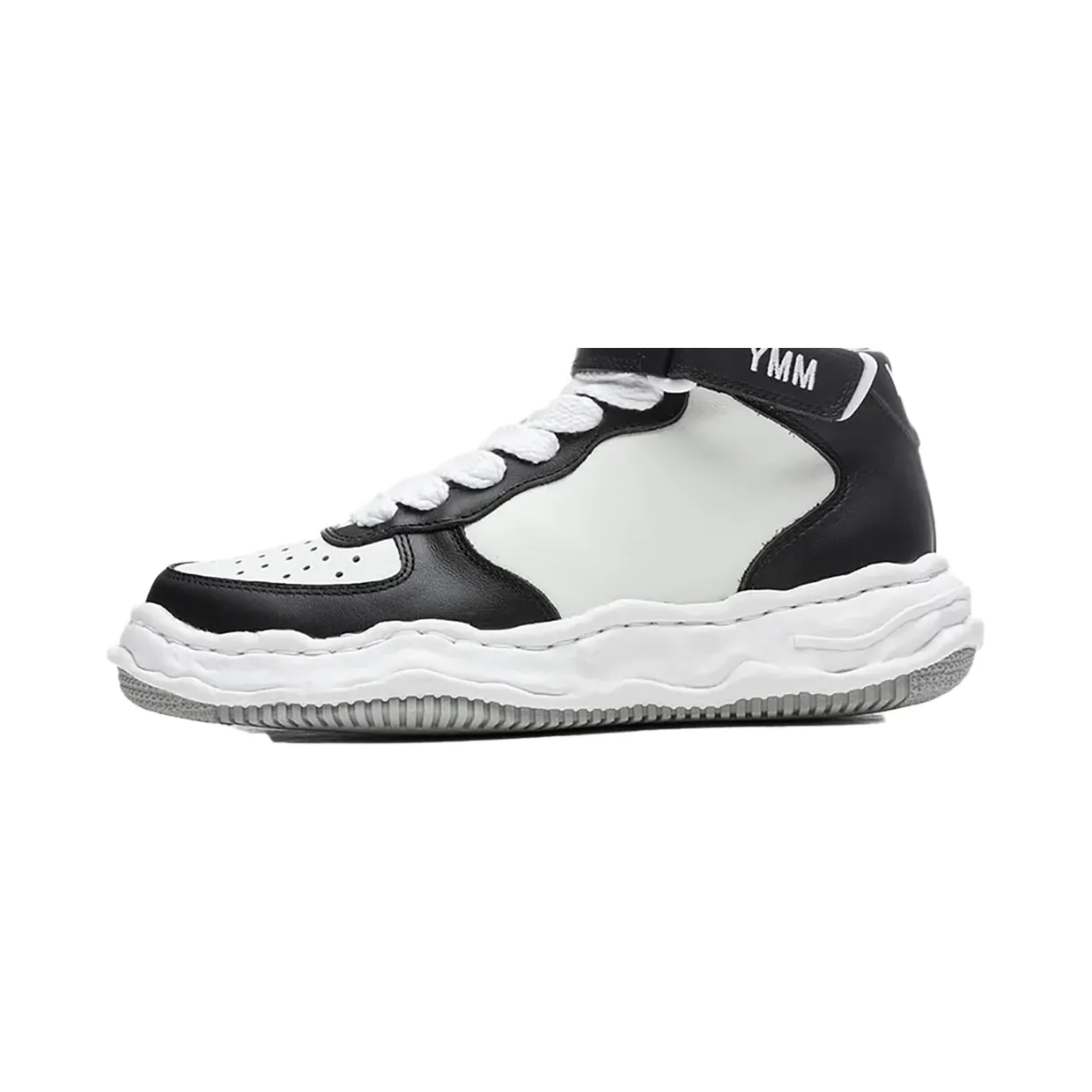 Maison Mihara Yasuhiro Wayne OG Sole High “Black White” (A08FW705-BLW)