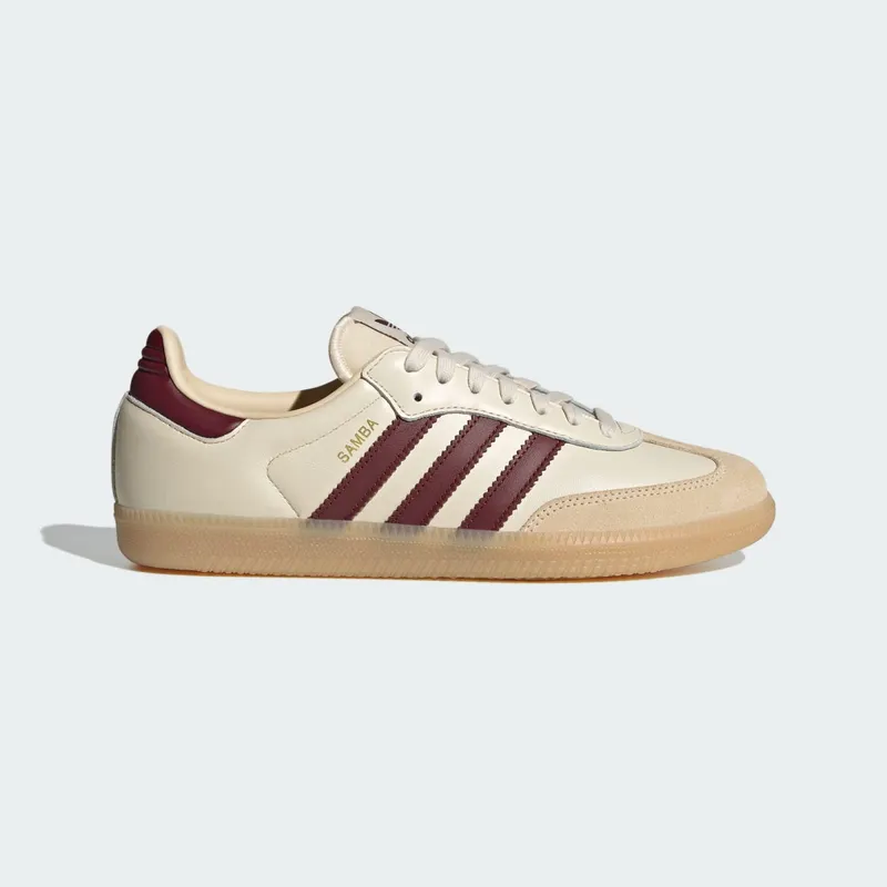 Adidas Samba OG Wonder White / Shadow Red / Gum (JS3830)