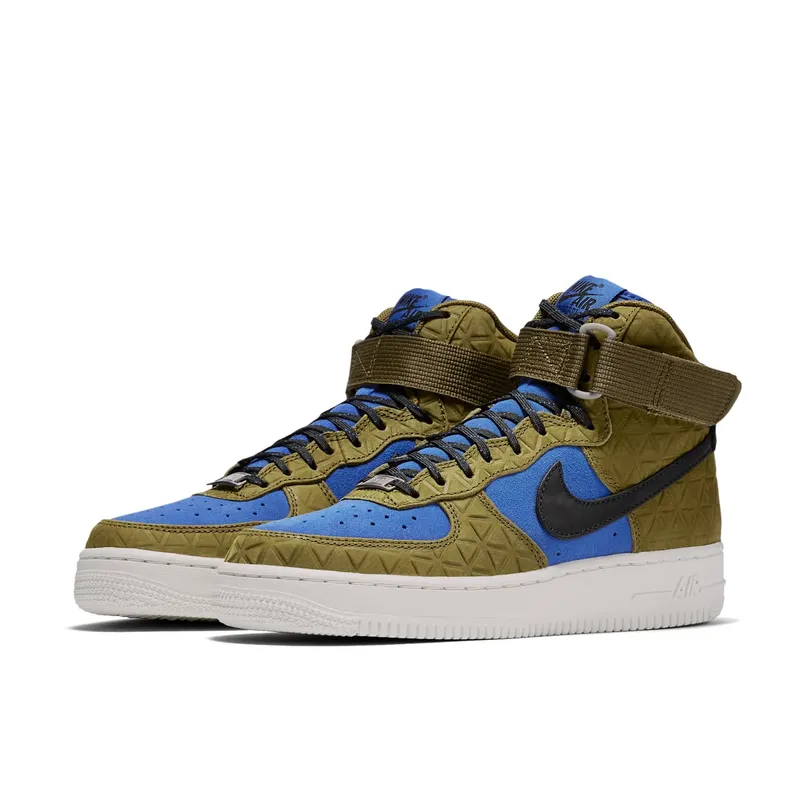 Nike Air Force 1 Hi Premium Suede Olive Flak/Black-Midnight Turquoise (W)