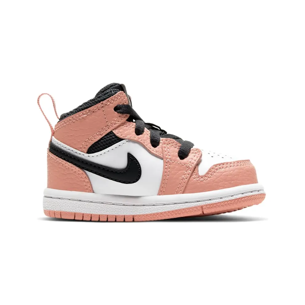 Jordan 1 Mid Pink Quartz (TD) Pink Quartz/White-Dark Smoke Grey (644507-603)