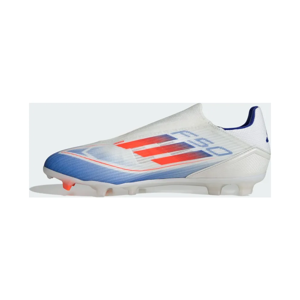 adidas F50 League Laceless Firm/Multi-Ground Cloud White Solar Red Lucid Blue (IE0606)