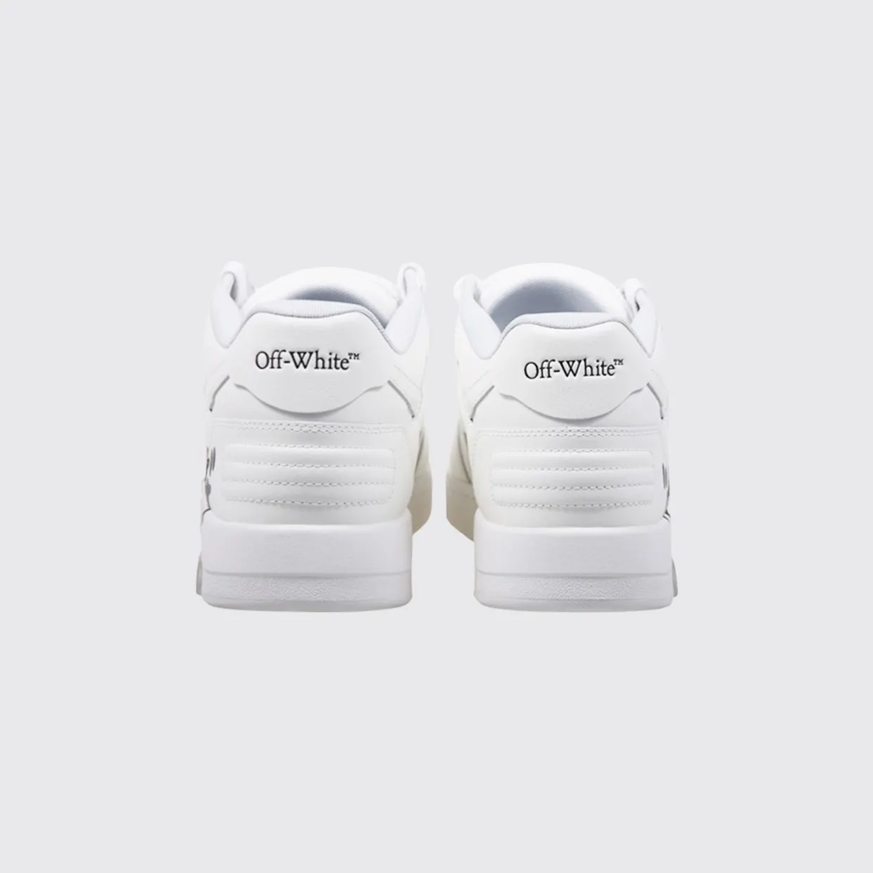 Off-White Out Of Office “For Walking” Sneakers in Leather with Slogan Print White (M189C9L01A0110) (2)
