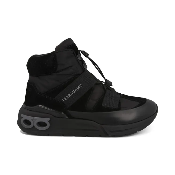 Ferragamo Leonida High-Top Sneakers Black (021311-762900-M)