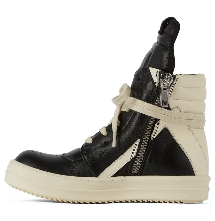 Rick Owens Kids Off-White Geobasket High Sneakers (BG02A1894 LMU 02A BG) (3)