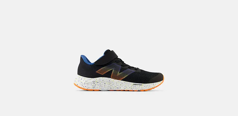 New Balance Fresh Foam Arishi v4 Bungee Lace Black Blue Agate Blaze Orange (PAARIBS4)