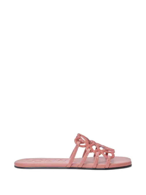 LOEWE Petal Anagram Pantoletten – Pink (LPEA465X03)