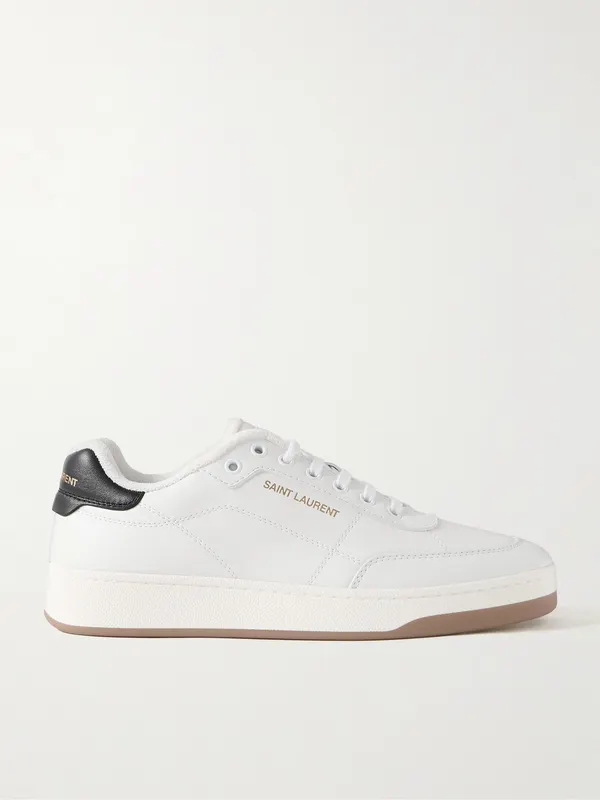 Saint Laurent SL/61 Leather Sneakers White (81947600NI0)