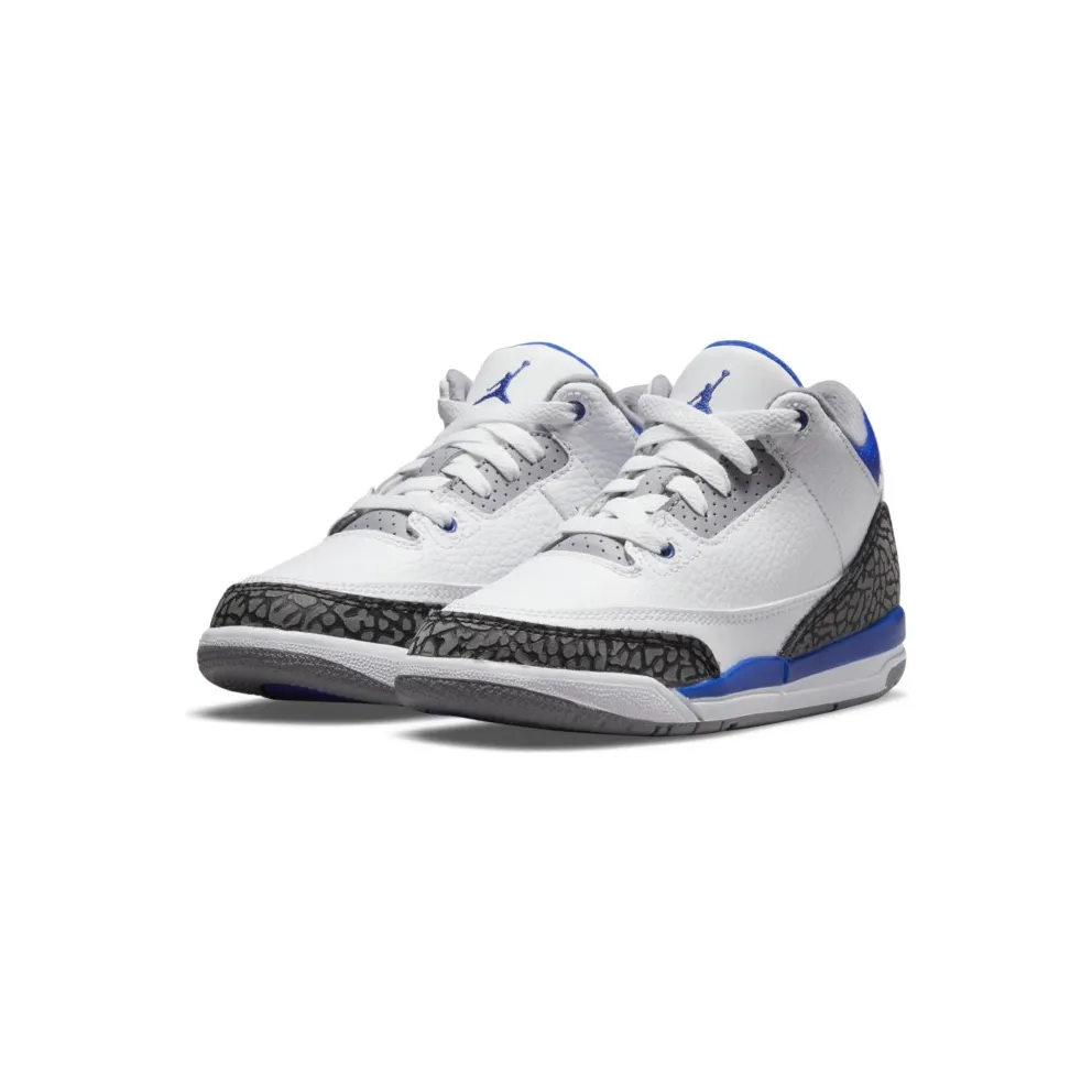 Air Jordan 3 Retro Racer Blue (PS) (2021) (429487-145)