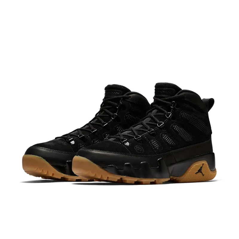 Jordan 9 Retro Boot Black Gum Black/Black-Gum Light Brown (AR4491-025)