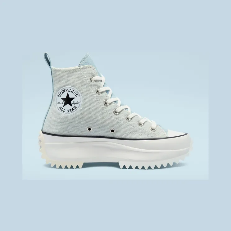 Converse Summer Denim Run Star Hike High Top Blue/vintage White/Black (171894C)