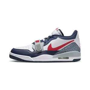 Jordan Legacy 312 Low Olympic “White / Midnight Navy / Wolf Grey / Varsity Red” (CD7069-164)