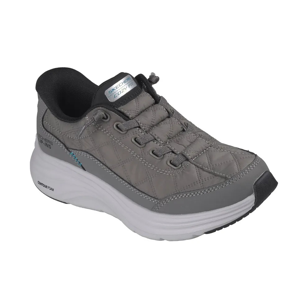 Skechers Slip-ins: Contour Foam – Cozy Fit Sneaker Houtskool/Black