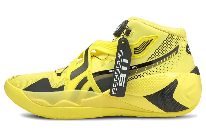 Puma Porsche Design Disc Rebirth basketbalschoenen Zwart – “Celandine / Black / Yellow” (195370-01)
