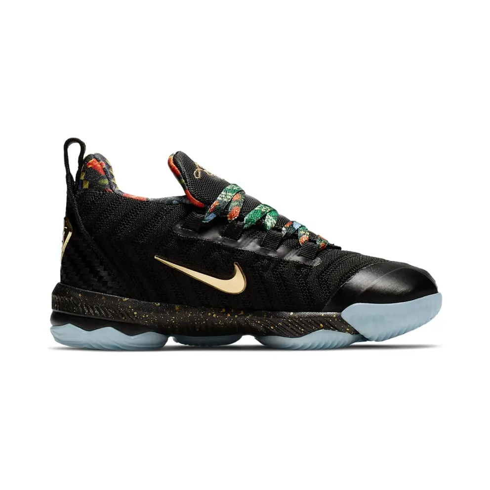 Nike LeBron 16 Watch the Throne (PS) Black/Metallic Gold-Rose Frost (CJ6707-001)