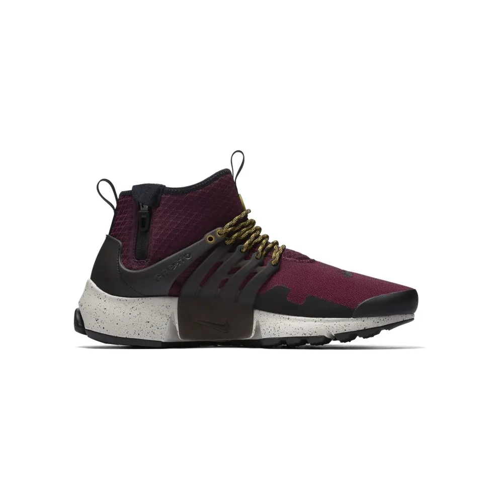 Nike Air Presto Mid Utility Bordeaux Bordeaux/Black-Pale Grey-Desert Moss (859524-600)