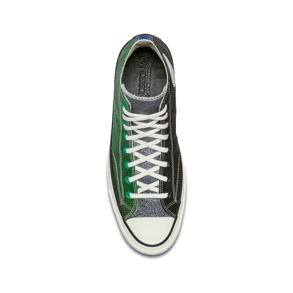 Converse Chuck Taylor All-Star 70s Hi JW Anderson Glitter Gutter Green Black Green/Black-Egret (160805C)