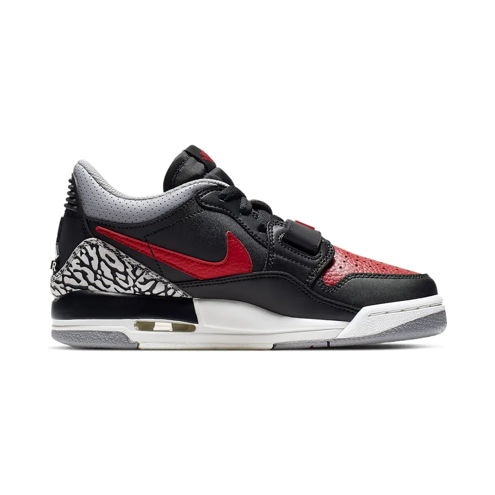 Jordan Legacy 312 Low Bred Cement (GS) Black/Gym Red-Black-Cement Grey (CD9054-006)