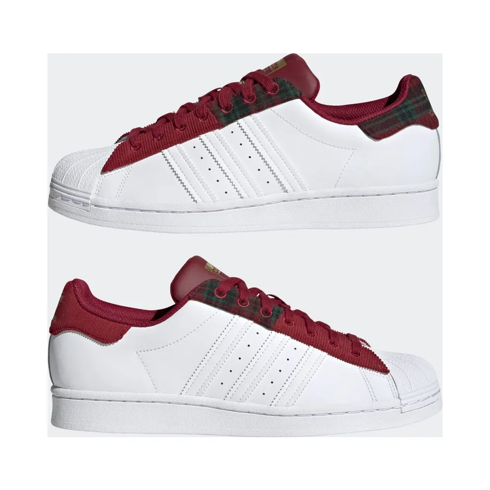 Adidas Superstar Collegiate Burgundy / Cloud White / Gold Metallic (H00211)