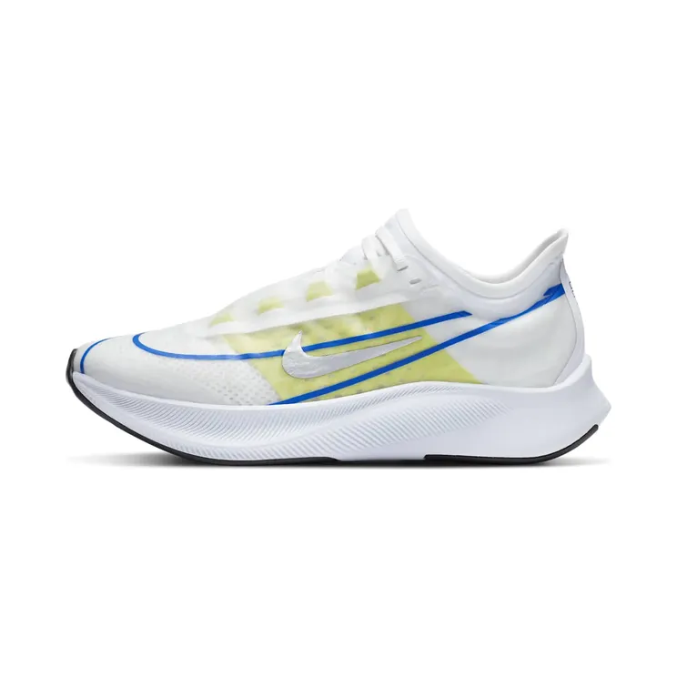 Nike Zoom Fly 3 “White / Racer Blue / Cyber / Metallic Silver” (AT8241-104)