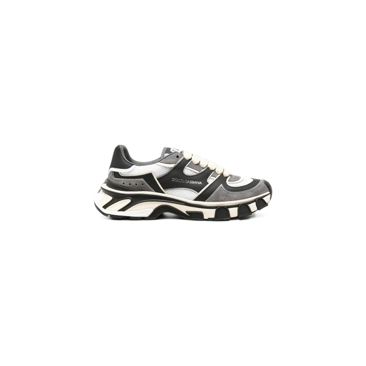 Dolce & Gabbana Logo-print Chunky-sole “Black/White” (CS2463 A0996 89697)