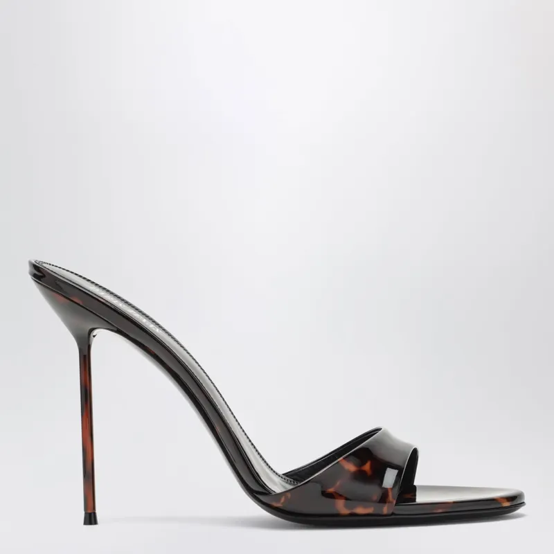 Paris Texas Lidia 105 patent leather mules in Tortoise PX836XPTVN/T_PATEX-TO_500-41