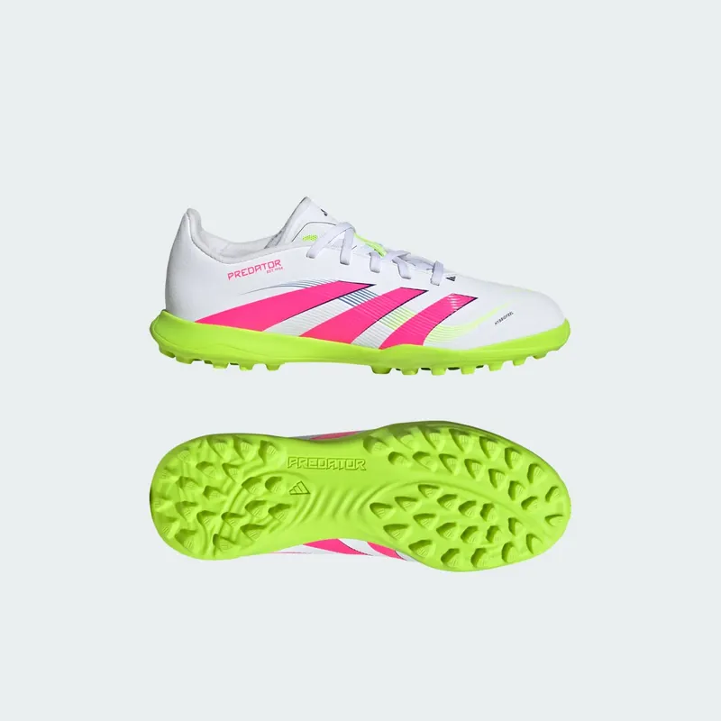 adidas Predator League Turf Cloud White Lucid Pink Lucid Lemon (ID3801)