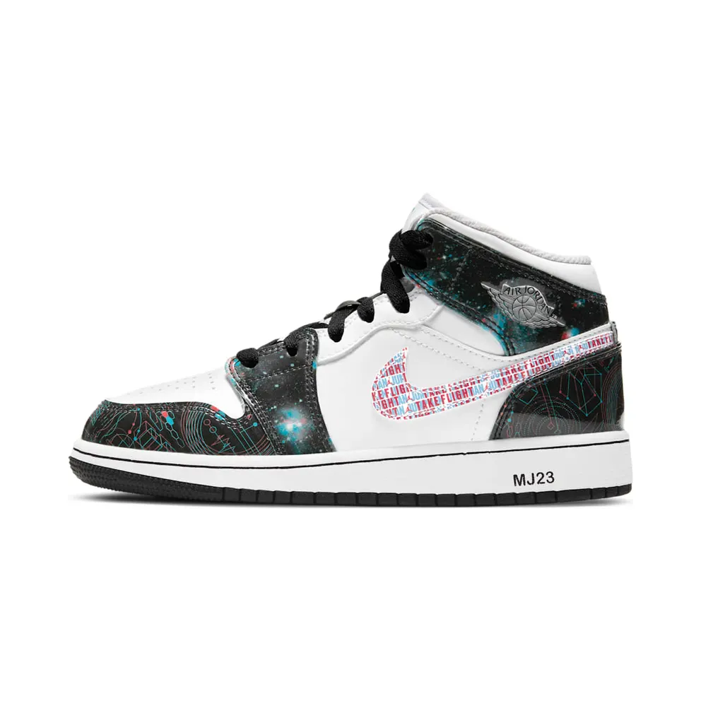 Air Jordan 1 Mid SE Take Flight (GS) (2021) (BQ6931-114)