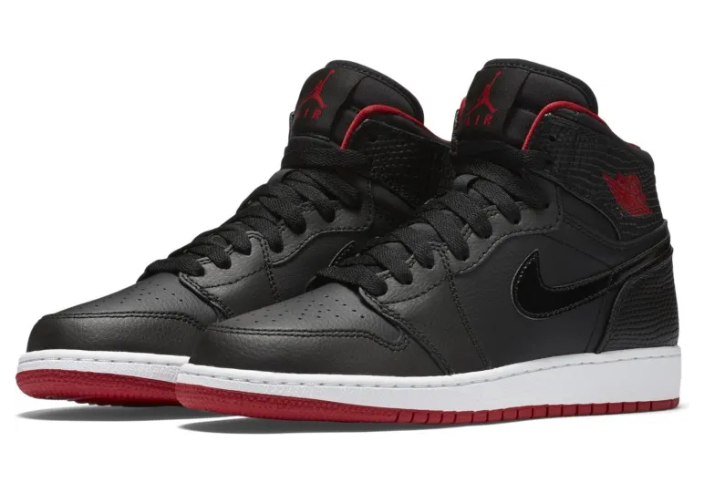 Air Jordan 1 Retro High BG Black Gym Red (705300-021)