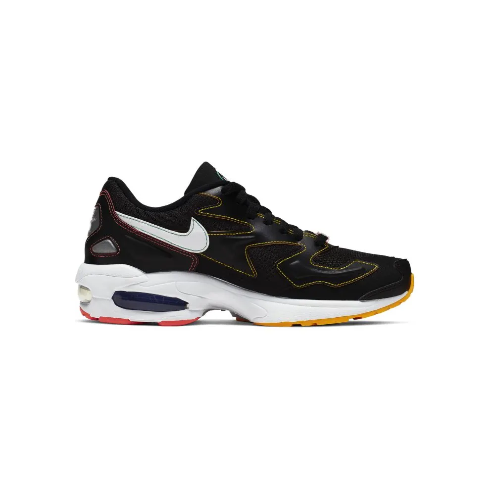 Nike Air Max2 Light Black Contrast Stitching (W) Black/White-Psychic Purple-University Gold-Flash Crimson-Kinetic Green (CK0739-001)