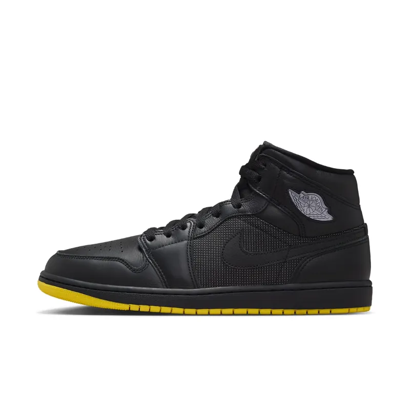Air Jordan 1 Mid – Comic – “Black / Opti Yellow / Silver” (IO2052-001)