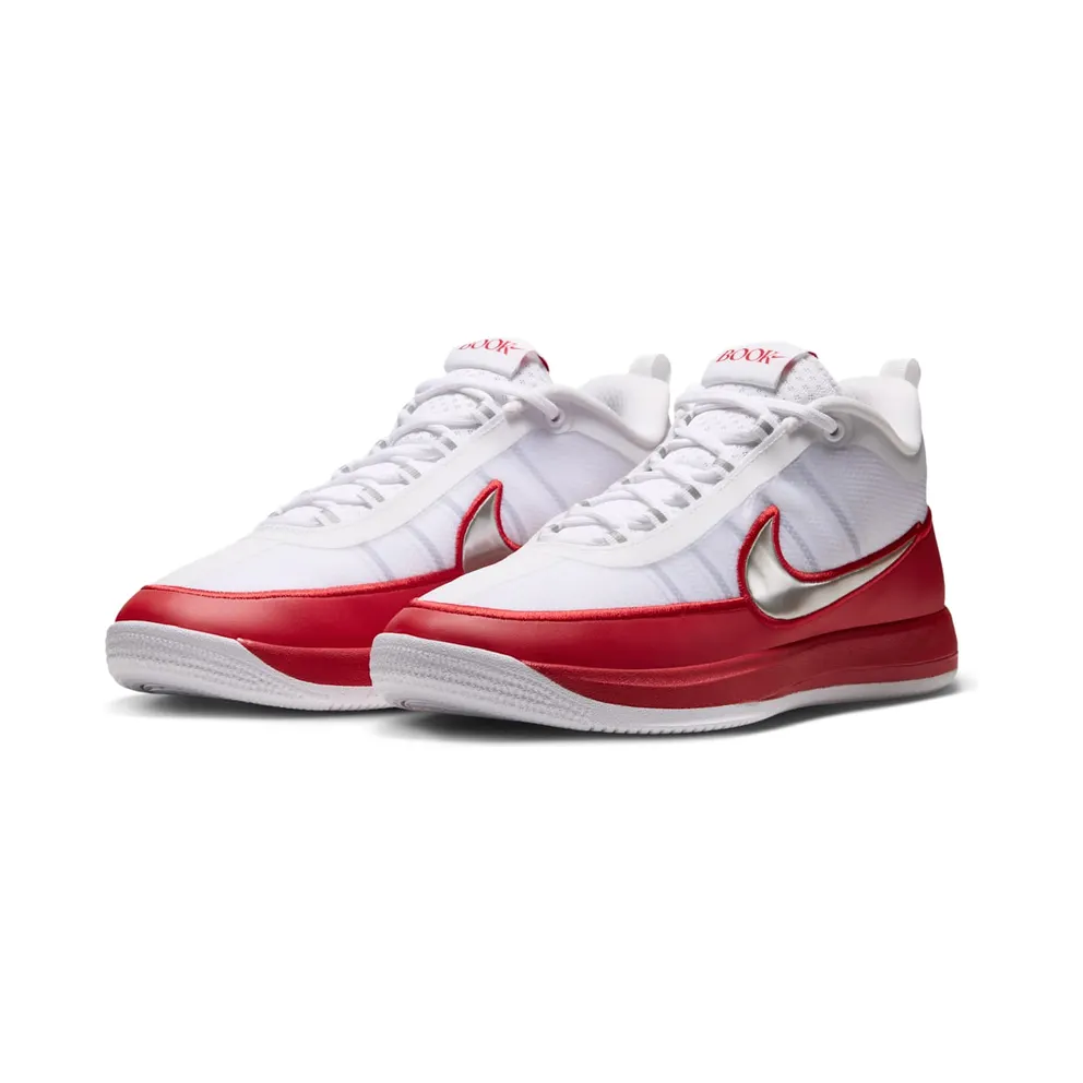 Nike Book 2 – “White / University Red / Metallic Silver” (IZ2372-106)