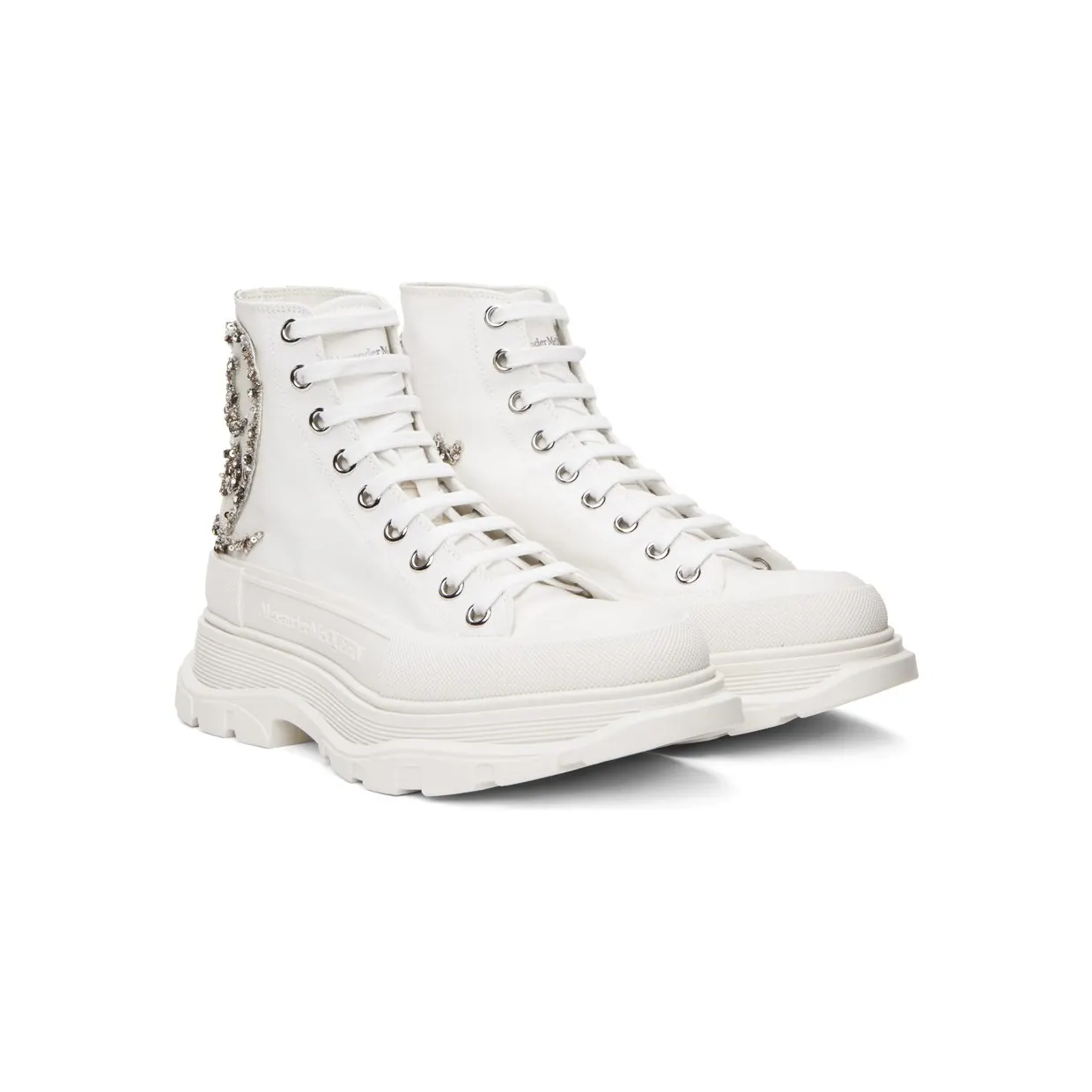 Alexander McQueen White Tread Slick High 9423 WH/OFWH (711112W4TGB) (4)