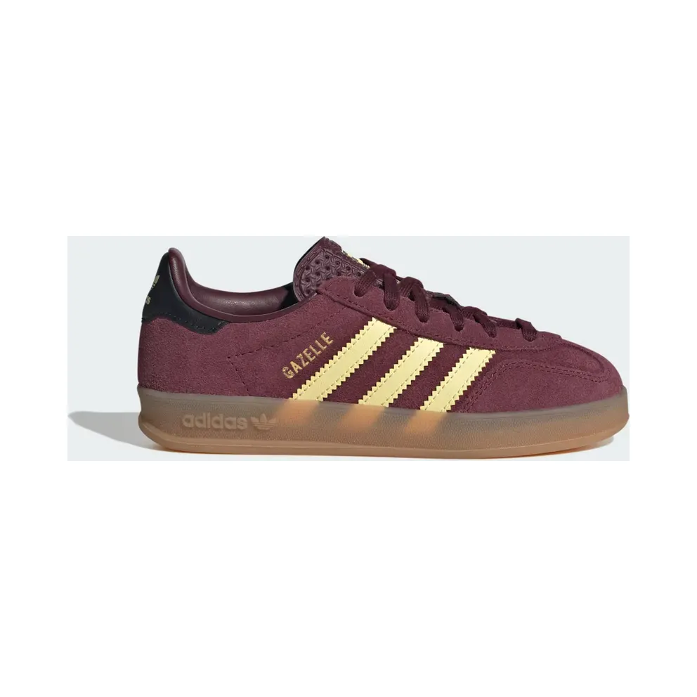 adidas Gazelle Indoor “Maroon / Almost Yellow / Gold Metallic” (KI7358)