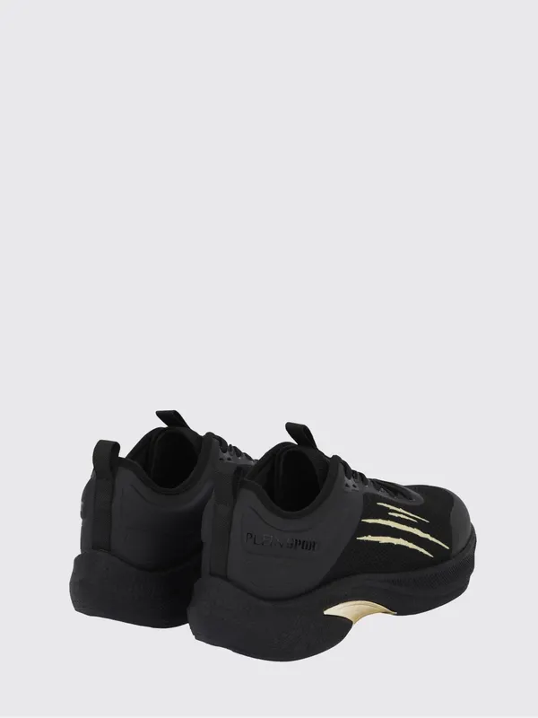 Plein Sport PS/Sprint-78 Two-Tone Mesh Trainers with Printed Logo Black (PAESUSC0778STE003N0202) (2)