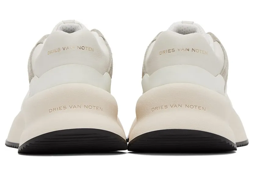 Dries Van Noten White & Gray Paneled 001 WHITE (MW222-154-607) (2)