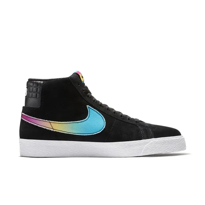 Nike SB Blazer Zoom Mid Lance Mountain 70s Black Black/Multi-Color-White (AH6158-090)