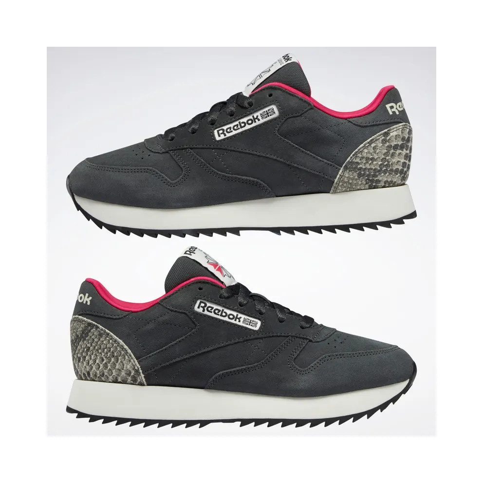 Reebok Cl Lthr Ripple Cold Grey 7 / Chalk / Pursuit Pink (GX5097)