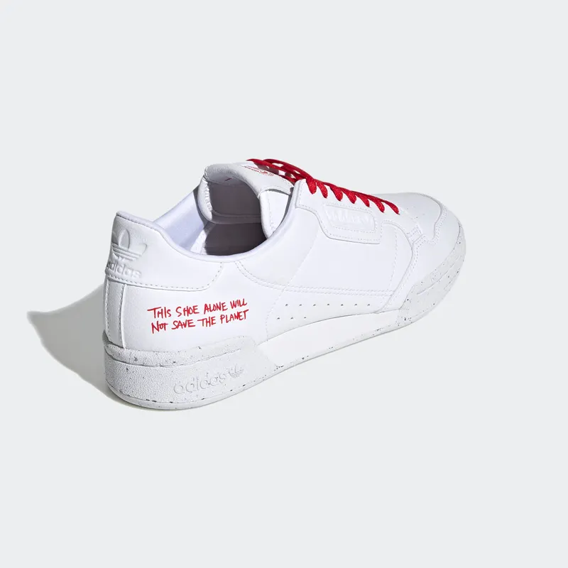 adidas Continental 80 Clean Classics White Scarlet Cloud White/Cloud White/Scarlet (FU9787)