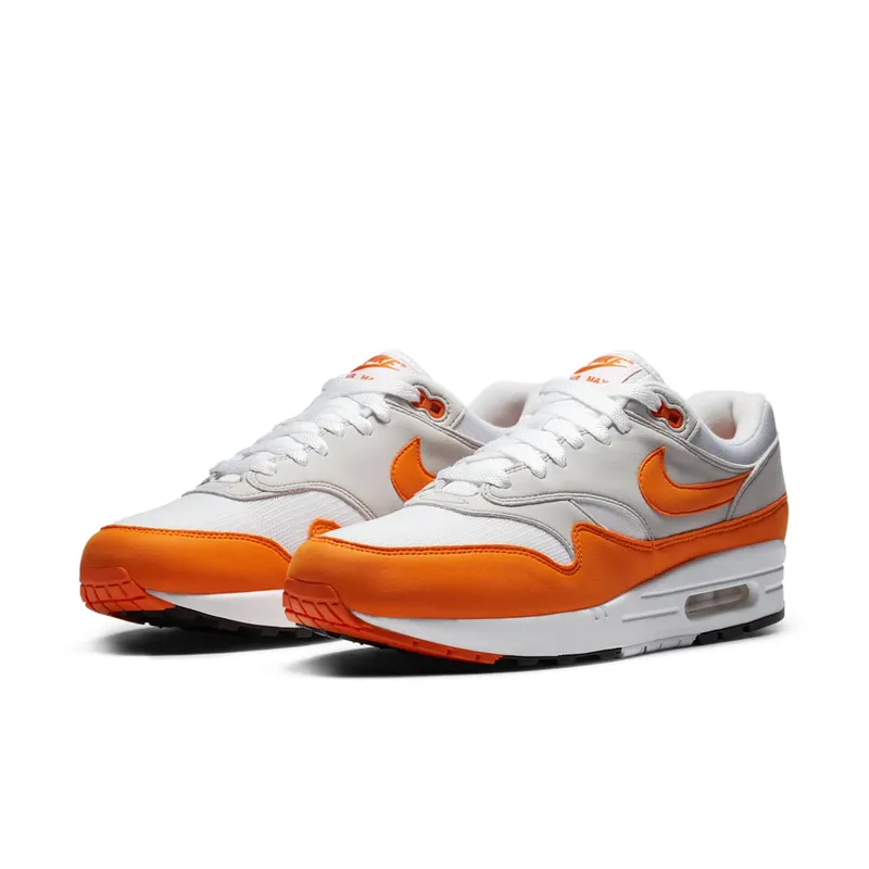 Nike Air Max 1 Anniversary Orange (2020) White/Magma Orange-Neutral Grey-Black (DC1454-101)