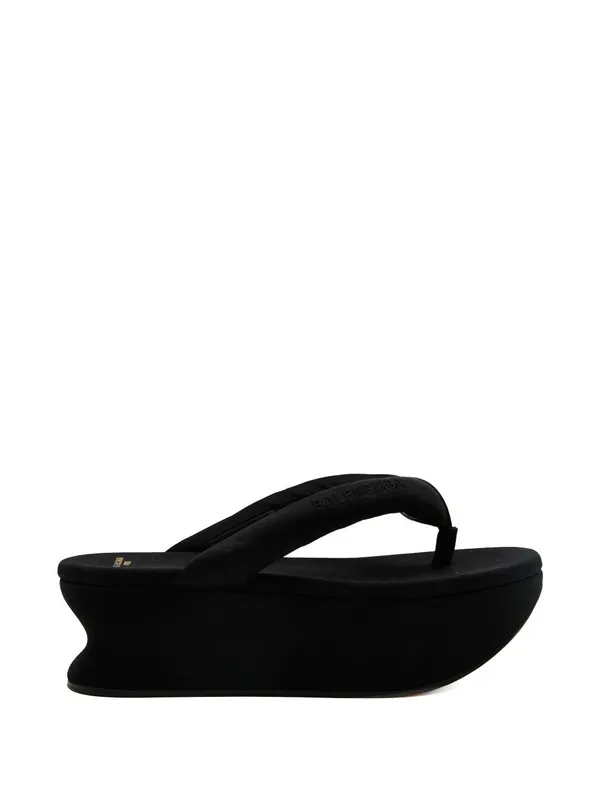 Balenciaga Gaeta Thong Sandal Black