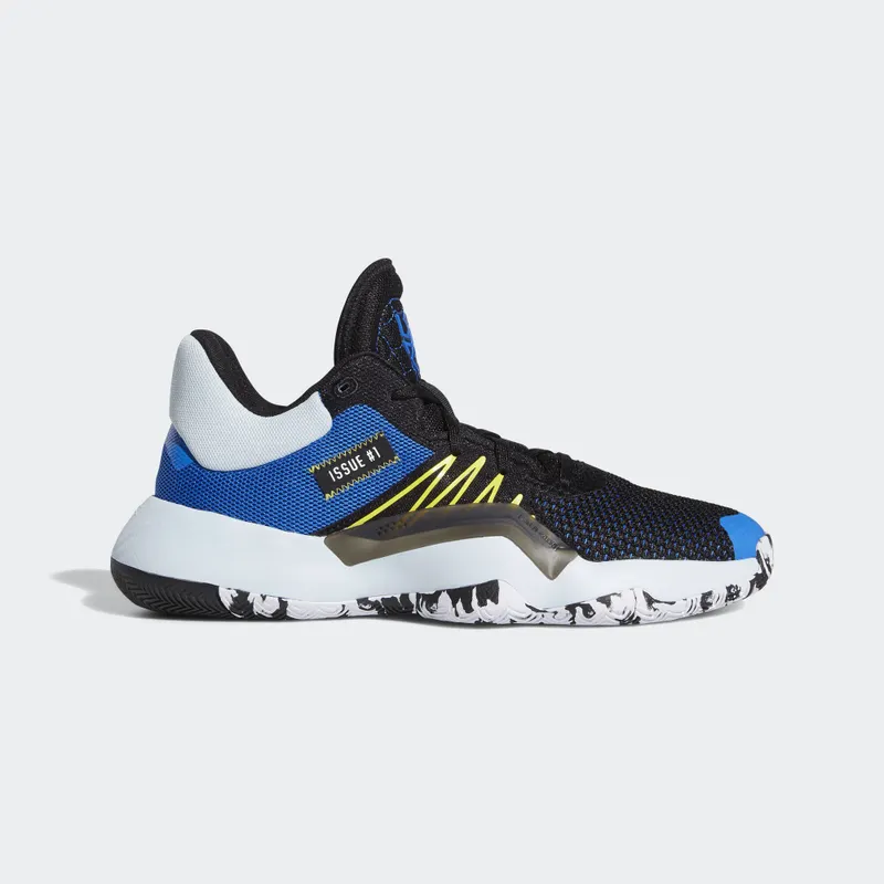 adidas D.O.N Issue #1 Black Black/Glory Blue/Shock Yellow (EF9908)