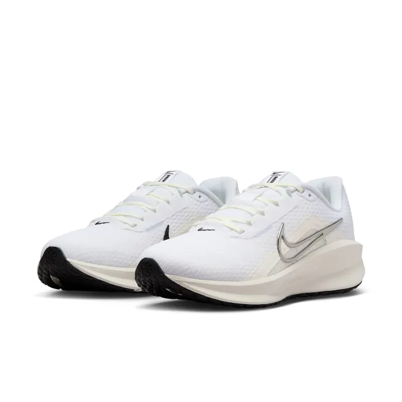 Nike Downshifter 13 White Black Sail Metallic Silver (FD6476-100)