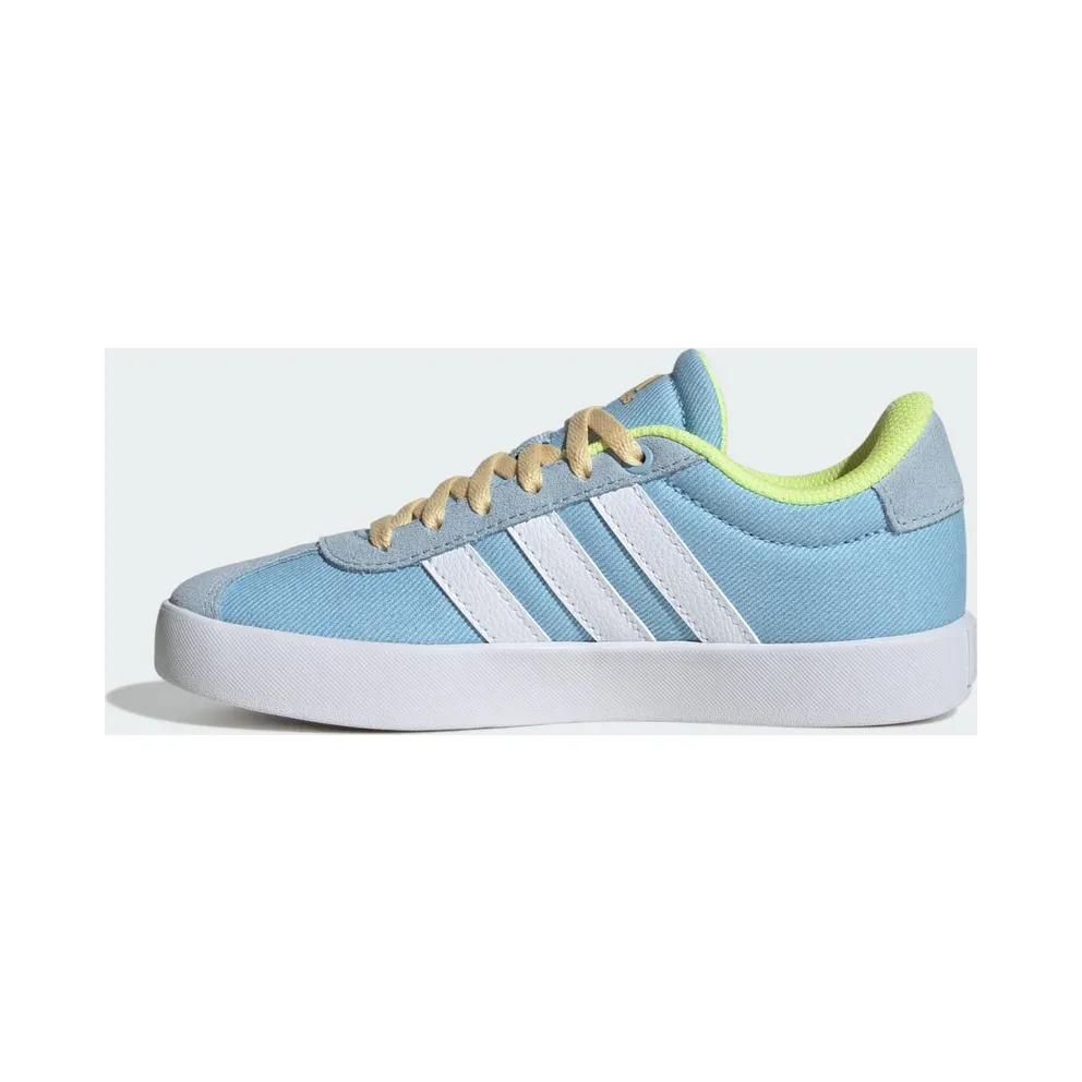 adidas VL Court 3.0 Clear Sky Cloud White Hi-Res Yellow (JS3487)